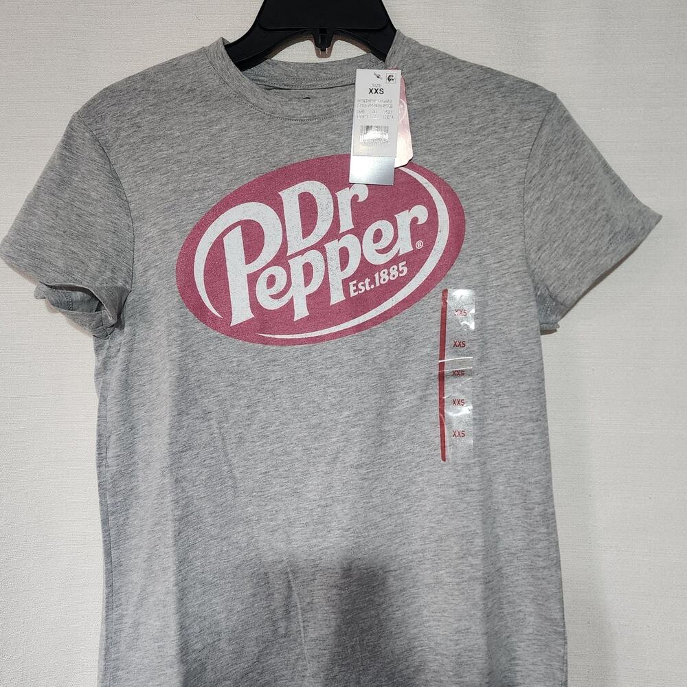 Dr pepper size XXS women's shirt faded graphic